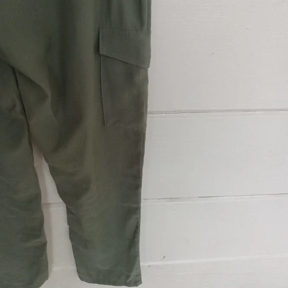 Paige Women's Becca High Waisted Laurel Green Pants Tapered Pockets Size 6 - Picture 7 of 16